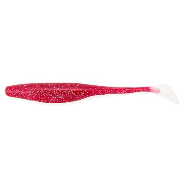 BASS ASSASSIN Sea Shad 5" Strawberry White Tail