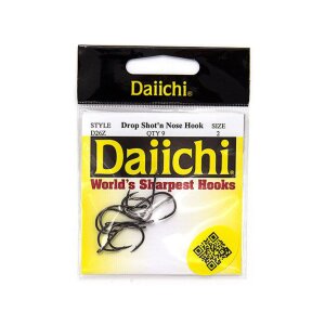 DAIICHI Drop Shot Haken Black Nickel Gr. 4