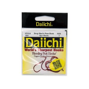 DAIICHI Drop Shot Haken (Bleeding Bait) Gr. 2