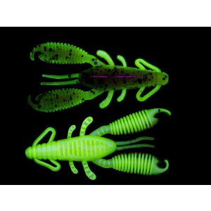 REINS Ring Craw 2.5" Motoroil PP./Chartreuse