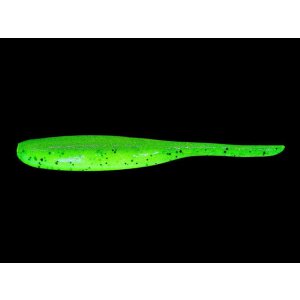 KEITECH Shad Impact 5" Motoroil/Chartreuse