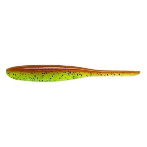 KEITECH Shad Impact 5" Motoroil/Chartreuse
