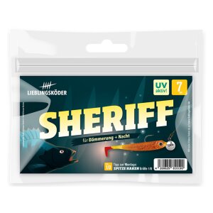 LIEBLINGSKÖDER Gummifisch 7 cm Sheriff