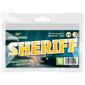 LIEBLINGSKÖDER Gummifisch 10 cm Sheriff