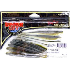 LUNKER CITY Fin-S Fish 4" Baby Bass