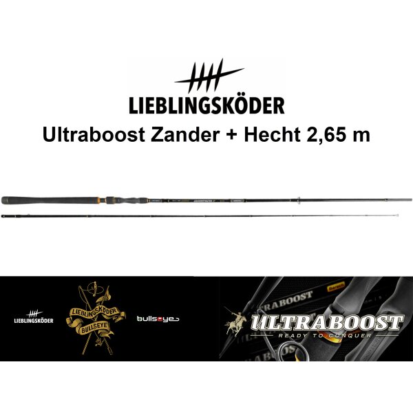 LIEBLINGSKÖDER Ultraboost Angelrute Zander + Hecht 2,65 m