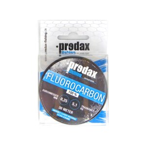 PREDAX Fluorocarbon Vorfachschnur 30m - 5,1kg - 0,25mm