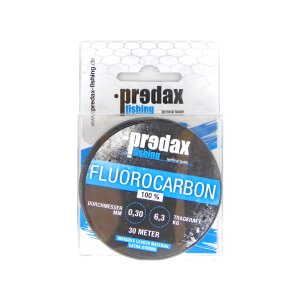 PREDAX Fluorocarbon Vorfachschnur 30 m 6,3 kg (0,30 mm)