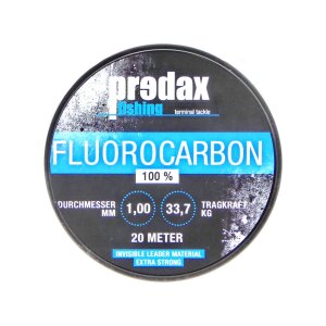PREDAX Fluorocarbon Vorfachschnur 20 m 33,7 kg (1,00 mm)