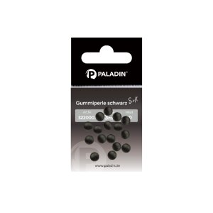 PALADIN Gummiperlen schwarz 4 mm | 20 Stk.