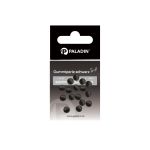 PALADIN Gummiperlen schwarz 6 mm | 20 Stk.