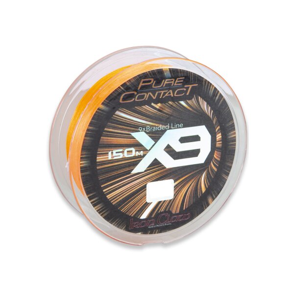 IRON CLAW Pure Contact X9 Orange 150 m - 0,09 mm - 7,8 kg