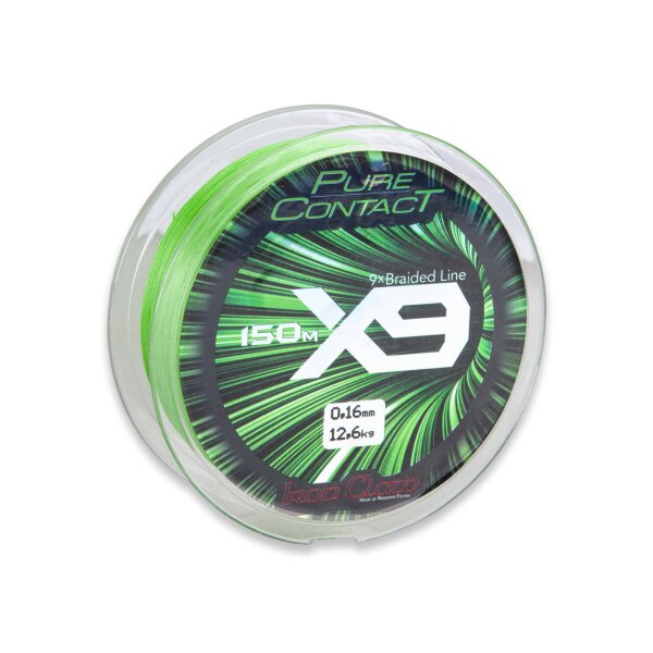 IRON CLAW Pure Contact X9 Green 150 m - 0,16 mm - 12,6 kg