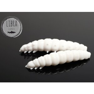 LIBRA LURES Larva 30 mm Käse - 001 White
