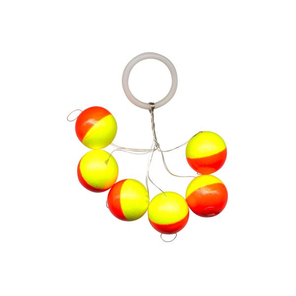 FTM Trout Piloten rund Rot/Gelb 10 mm