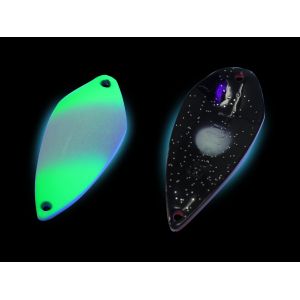 FTM Spoon Tremo 0,9 g Neon Grün Lumi/Schwarz-Glitter Lumi