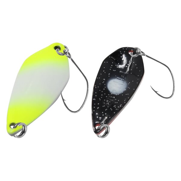FTM Spoon Tremo 0,9 g Neon Gelb Lumi/Schwarz-Glitter Lumi