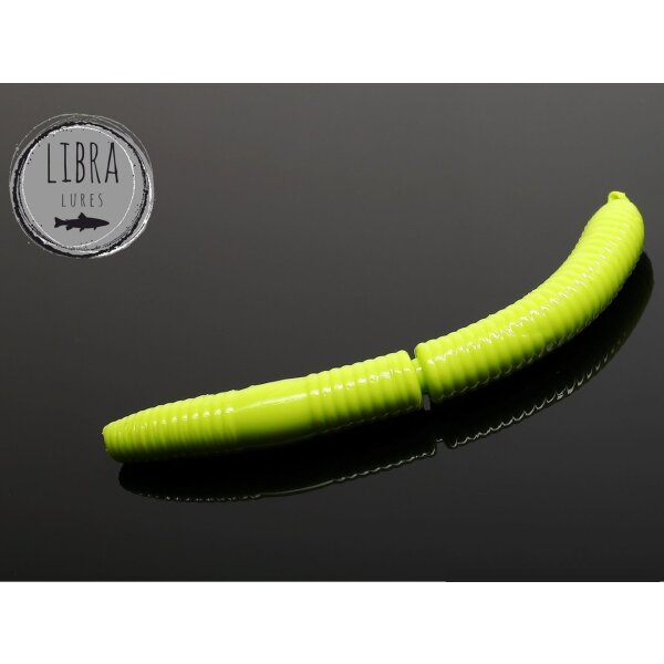 LIBRA LURES Fatty DWorm 65 mm Käse - 027 Apple Green