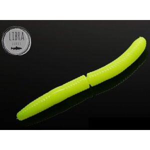 LIBRA LURES Fatty DWorm 75 mm Käse - 006 Hot Yellow
