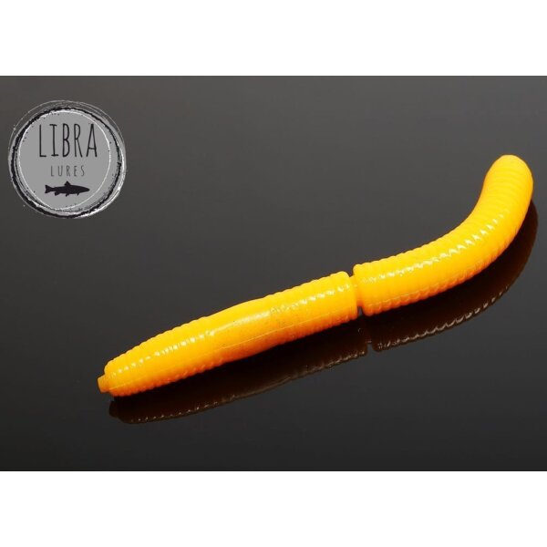 LIBRA LURES Fatty DWorm 75 mm Käse - 008 Dark Yellow