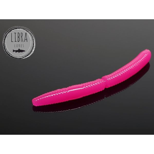 LIBRA LURES Fatty DWorm 75 mm Käse - 019 Hot Pink