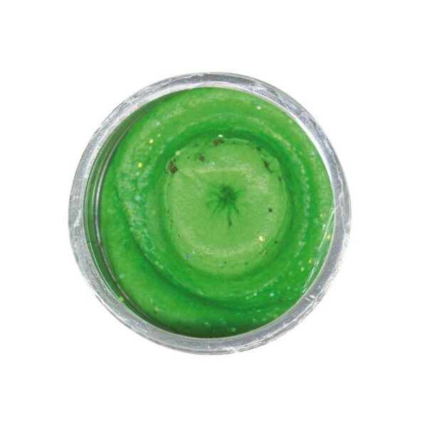 BERKLEY Powerbait Natural Glitter Trout Bait Garlic Spring Green