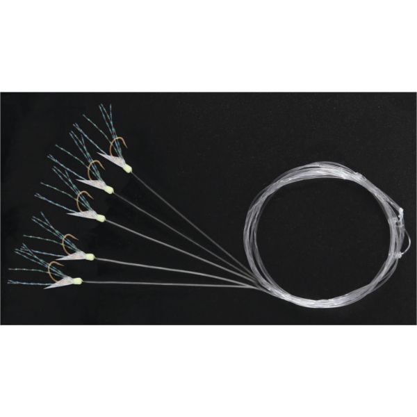 PALADIN Heringsvorfach mit echter Fischhaut 5 Hk o. Wirbel - Gr. 6