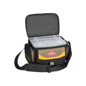 BERKLEY Gerätetasche mit 4 Boxen Schwarz/Gelb