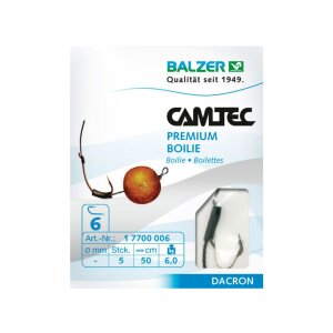 BALZER Camtec Premium Boilie Schwarz geflochten 50 cm