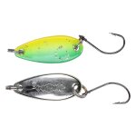 MIKADO Mini Spoon 2,5 g Fluo Grün-Gelb Glitter/Silber