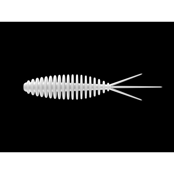 LIBRA LURES Turbo Worm 56 mm Käse - 001 White