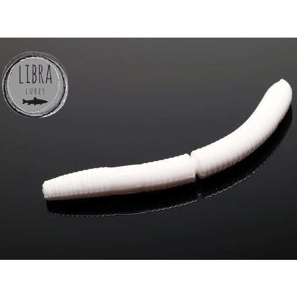 LIBRA LURES Fetty DWorm 65 mm Knoblauch - 001 White