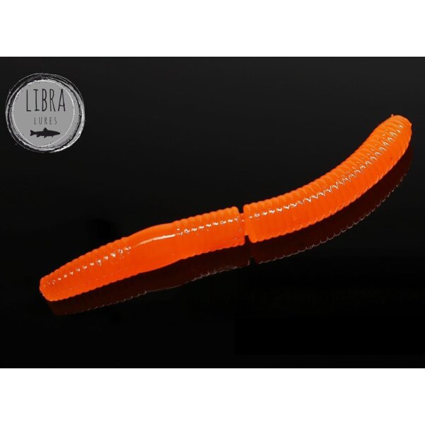 LIBRA LURES Fetty DWorm 65 mm Knoblauch - 011 Hot Orange