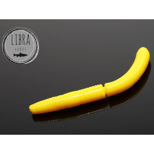 LIBRA LURES Fatty DWorm 75 mm Käse - 007 Yellow