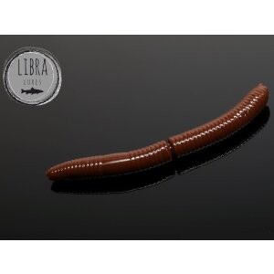LIBRA LURES Fatty DWorm 75 mm Käse - 038 Brown