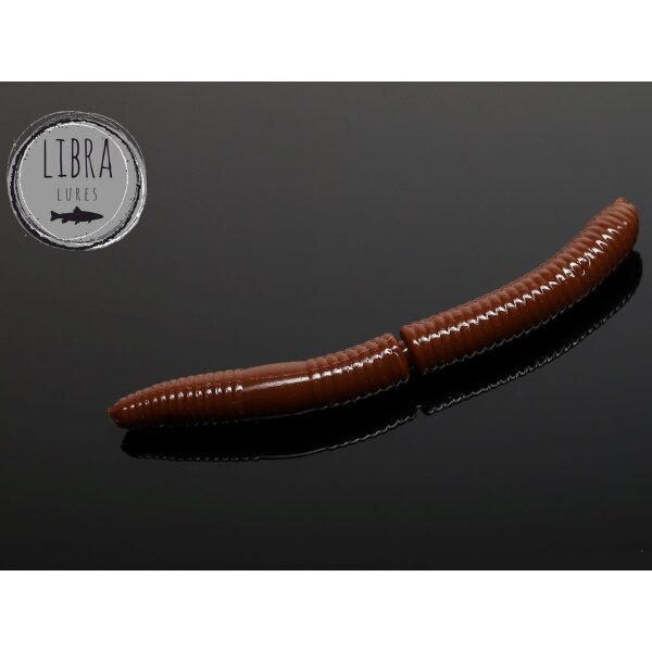 LIBRA LURES Fatty DWorm 65 mm Krill - 038 Brown