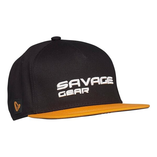 SAVAGE GEAR Flat Peak 3D Logo Cap one Size Black