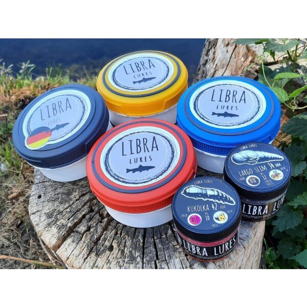 LIBRA LURES Liquid Box mit Schraubdeckel 0,3 L Rot