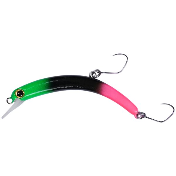 BALZER Forellen Wobbler Peachy Grün-Schwarz-Pink