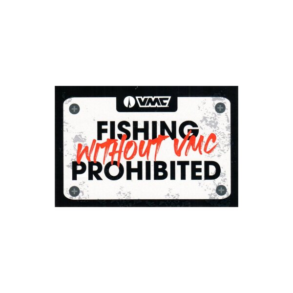 VMC Without Prohibited Aufkleber 103x68 mm