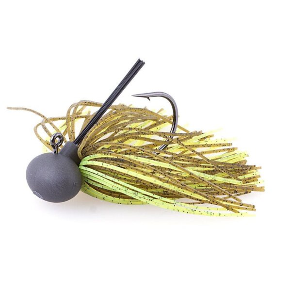 KEITECH Rubber Jig Model II 7 g Green Pumpkin/Chartreuse