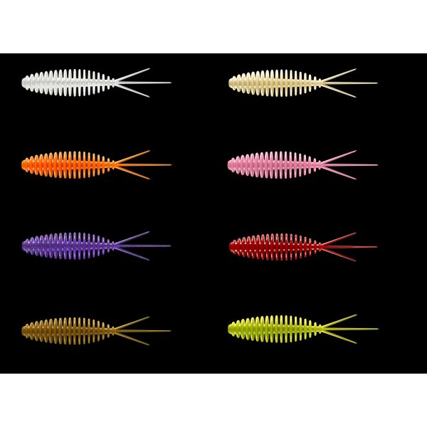 LIBRA LURES Turbo Worm 56 mm Käse Mix