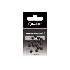 PALADIN Gummiperlen schwarz 8 mm | 15 Stk.