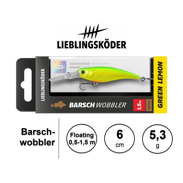 LIEBLINGSKÖDER Barschwobbler 60 mm