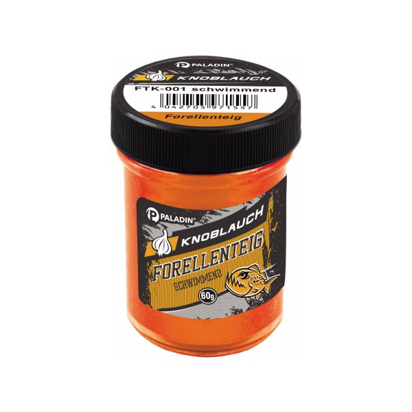 PALADIN Forellenteig schwimmend 60 g Knoblauch Fluoorange