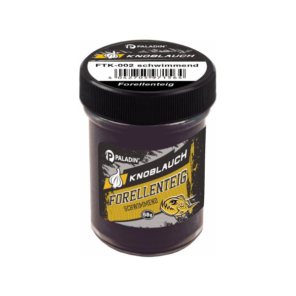 PALADIN Forellenteig schwimmend 60 g Knoblauch Schwarz