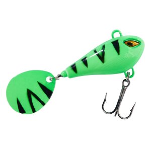 BALZER Shirasu Spin Buddy Evil Eye Light 6 g Green Fire Tiger