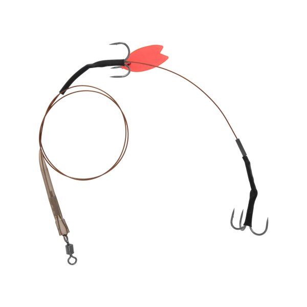 MIKADO Predator Twin Treble Deadbait Trace Gr. 4