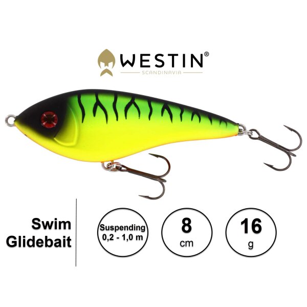 WESTIN Swim Glidebait 8 cm Suspending